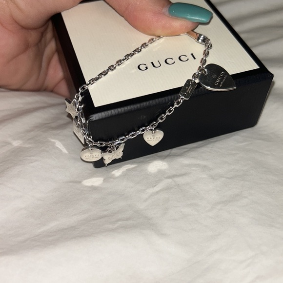 Authentic SS Gucci Bracelet With Dust Bag And Box - Picture 7 of 7
